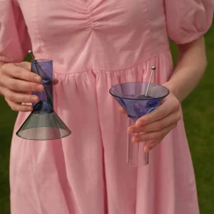 2 Келих Martini Shot Glass Blue&Pink BAVA0055