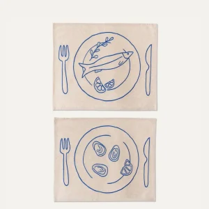 4 Fish Plate Set Of 2 BAVA1127